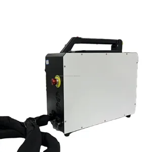 50w 100w 200w Backpack handheld pulsed laser cleaning machine for rust paint oil removal portable laser cleaner