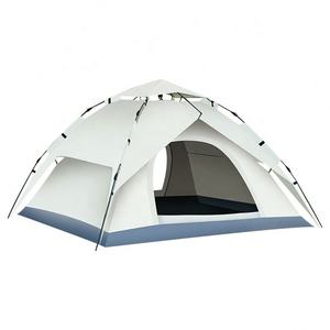Tente de camping familiale automatique instantanée pliable pour la plage, en tissu Oxford imperméable, portable, pour l'extérieur, quatre saisons, 3-4 personnes - Product Image 3