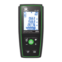 Distancemètre et télémètre laser professionnel de règle électronique de haute précision de 60m avec instrument de mesure d'affichage LCD