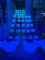 Sistema de iluminación dmx 512 para discotecas, cabrestante volador cinético, Bola de elevación led de cristal para coche, show, proyecto de hotel, oferta de fábrica