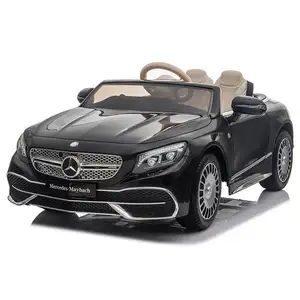 Licensed Mercedes Electric Kids Ride On Car Black Charger Red Toy Music White LED Power Battery Ride On Toy Car