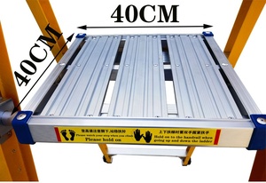 Di động công nghiệp di động cách điện sợi thủy tinh thang nền tảng bước thang đứng với lan can sợi thủy tinh mở rộng thang - Product Image 5