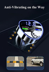 Hot bán xe USB sạc FM MP3 Máy nghe nhạc vòng trái tim xe sạc điện thoại tương thích - Product Image 3