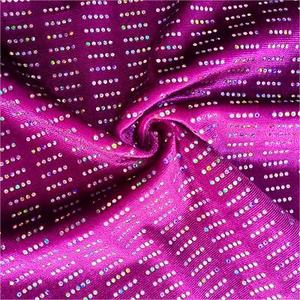 Satin voan mạ vàng in vải 95% <span class=keywords><strong>polyester</strong></span> 5% spandex Bling Bling voan vải voan in vải cho đẹp dres - Product Image 5