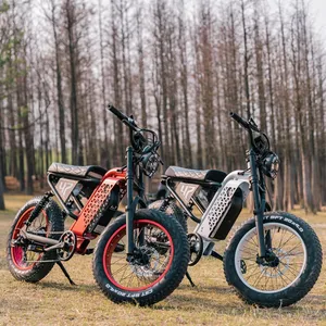 Cetakan pribadi paten 500W 750W listrik ban besar sepeda gunung sepeda motor sepeda ebike dewasa 28MPH kecepatan 70KM Jarak Jauh