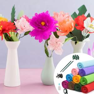 Factory Wholesale Color Crepe <b>Paper</b>, Pleated Crimping <b>Paper</b> Flower Packaging Handmade Diy Floral Production - Product Image 2