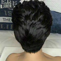 Perruques de cheveux humains courts Bob Pixie Cut Lace Front Pre Plucked 100% Brazilian Virgin Hair