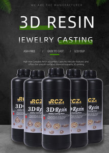 Độ chính xác cao tro miễn phí dễ dàng đúc <span class=keywords><strong>3D</strong></span> máy in đồ trang sức castable nhựa cho DLP/SLA/LCD <span class=keywords><strong>3D</strong></span> máy in - Product Image 5
