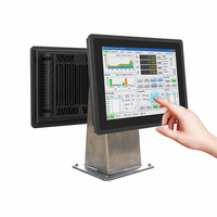 Moniteur tactile capacitif industriel RCOMPT personnalisé de 15 pouces 1024*768 avec un rapport d'aspect 4:3 et une interface USB-B pour les systèmes POS
