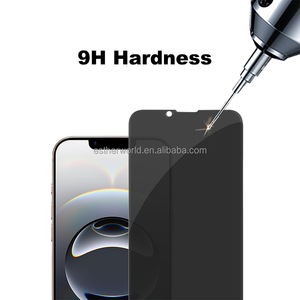 <span class=keywords><strong>Protection</strong></span> d'écran anti-espion <span class=keywords><strong>incassable</strong></span> 3D intégrale pour 13/13 Pro/14/15/16/16e, dureté 9H, <span class=keywords><strong>protection</strong></span> UV et lumière bleue haute performance - Product Image 2