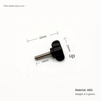 Compatible con GoPro DJI, tornillo de sujeción corto de doble ala M5, accesorio bilateral para colgar en el cuello