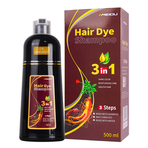 En stock Meidu 500ml champú colorante para el cabello castaño dorado - Product Image 3