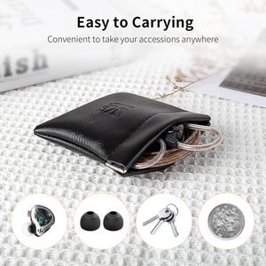 KBEAR BP02 Estuche de Viaje para Joyería de Cuero PU, Bolsa Portátil para Guardar Auriculares, Estuche de Almacenamiento para Auriculares Intrauditivos <span class=keywords><strong>KZ</strong></span> ZS10 Pro/ZSN PRO X/AS10/AS24 - Product Image 4