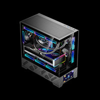 High Quality Mid Tower Gaming PC Case 360mm Water Cooling Aluminum Alloy Glass Screen Support ATX MATX ITX Motherboard in Stock