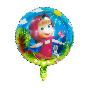 Hot Phim Hoạt Hình Masha Gấu Nhôm Lá Bóng Tròn Bóng Phim Hoạt Hình Bóng Trang Trí Sinh Nhật Nguồn Cung Cấp Bên Trẻ Em Đồ Chơi Không Khí Globo - Product Image 6