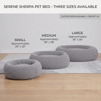 Lit de couchage solide Hesen pour animaux de compagnie, en tissu Teddy lavable, mousse à mémoire de forme, confortable, en velours côtelé, lit-caverne pour chien et chat