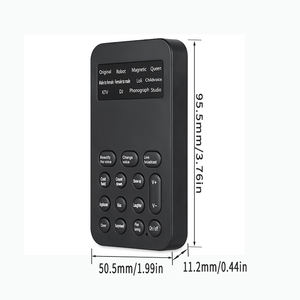 Dispositif de changement de voix miniature <span class=keywords><strong>pas</strong></span> <span class=keywords><strong>cher</strong></span> avec 8 effets sonores, 12 modes de changement de voix, <span class=keywords><strong>carte</strong></span> <span class=keywords><strong>son</strong></span> externe - Product Image 3