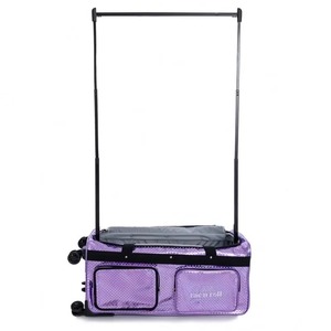 Free sample <b>Wheeled</b> <b>Travel</b> <b>Bags</b> with Dance Costume Garments Dancers' Trolley Dance <b>Bags</b> with Garment Rack - Product Image 2