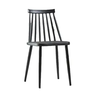 Schnellimbiss Restaurant Kunststoff-Stuhl Luxus mit Rückenlehne modern modischer Stil Stuhl Hersteller Werkspreis Großhandel