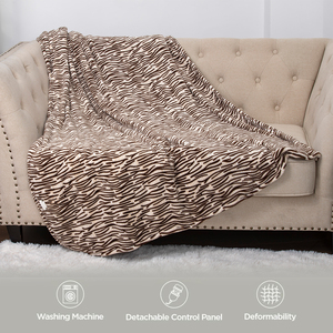 <span class=keywords><strong>Manta</strong></span> calefactable lavable de franela multifuncional usable suave y cálida con 5 niveles de calefacción lavables para oficina interior - Product Image 4