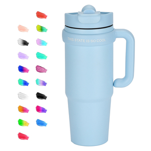 Bình giữ nhiệt thép không gỉ 30oz cao cấp, thiết kế sáng tạo, hai lớp, dành cho người lớn và trẻ em, kiểu Mỹ, dùng được khi đi dã ngoại, có tay cầm. - Product Image 4