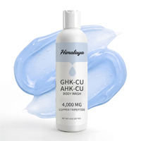 Gel Douche Personnalisé GHK-Cu AKG-Cu Apaisant, Réparateur de la Barrière Cutanée, Hydratant, Nettoyant Doux, Marque Privée