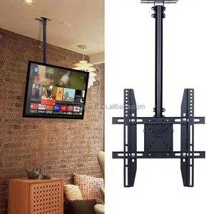 Plafond Mount Tv Beugel, Flip Down Tv Plafond Mounts, voor 26-65 "Inch Lg Apple Tvs Vesa 420X415Mm Tv Plafond Muurbeugel