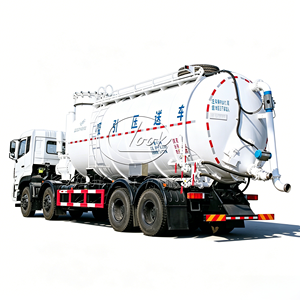 8x4 Commercial Grade Vacuum Pressure Truck 28000L Pneumatic Conveying Vehicle For <b>Dust</b> Handling - Product Image 1