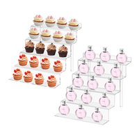 Présentoir de Comptoir en Acrylique Transparent à 6 Niveaux pour Parfums et Cosmétiques – Vente en Gros, Personnalisable, Élégant