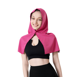 Summer <b>Cooling</b> Hoodie <b>Towel</b> Sweat-absorbent Cool Anti-UV Cycling Soft Cold Sensing Quick-drying Scarf for Fitness Hiking Fishing - Product Image 1