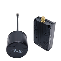 Kimpok AL3310 3.3G 3060-3550MHz 64CH VTX in Lega di Alluminio con Stampo Privato, Accessorio per Drone, Potenza Regolabile 300mW-10000mW, Bassa Latenza
