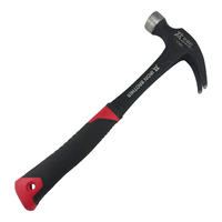Marteau à griffes 500G 16OZ avec manche antidérapant en fibre de verre pour la construction, le travail du bois, le bricolage domestique, le clouage et le tirage