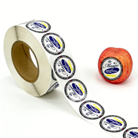 Étiquettes d'emballage professionnelles personnalisées avec logo, résistantes à l'eau et à l'huile, en vinyle adhésif, pour l'industrie alimentaire
