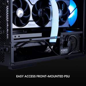 Boîtier d'ordinateur de jeu <span class=keywords><strong>LIAN</strong></span> <span class=keywords><strong>LI</strong></span> LANCOOL 207 ATX Full Tower, panneaux en maille RGB, ventilateurs ARGB/PWM préinstallés, panneau latéral en verre trempé - Product Image 3