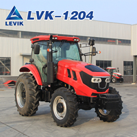Tracteur agricole 4x4 haute performance 120 CV avec chenilles réglables pour la culture des cultures et le travail des champs