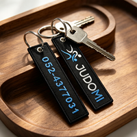 Porte-clés brodés personnalisés en gros avec logo pour accessoires de porte-clés en tissu et porte-clés tissés – Cadeaux