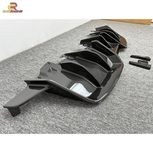 PT Style Dry Glossy Carbon Fiber Rear <b>Diffuser</b> <b>for</b> Lambo Huracan EVO Rear Wing <b>Car</b> Bumper Body Kits Accessories Parts - Product Image 3