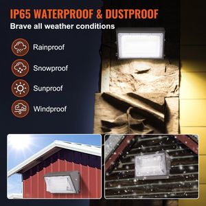 120W LED Wall Pack Lights 11000LM 5000K Commercial Outdoor Security Lighting Fixture Intelligent Light Sensing 240 LED Beads - Product Image 5