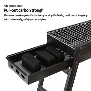 Fornello da Campeggio Portatile Pieghevole in Acciaio al Carbonio, Accessorio da Cucina in Acciaio Inox per Adulti - Product Image 4