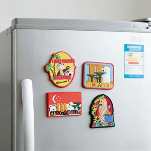 Imanes de PVC para Refrigerador de Singapur, Recuerdos de Ciudades de <span class=keywords><strong>Asia</strong></span> Oriental, Decoración de Goma Suave para Refrigerador, Regalos para Visitantes, Personalizables - Product Image 5