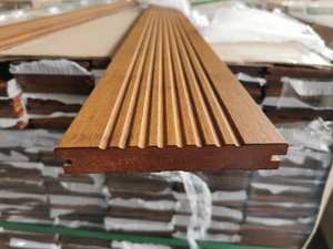 High Resistance 18-20mm Thick Strand Woven Bamboo Decking Outdoor Solid Wooden Panel for Park Installations 12mm <b>Glue</b> Included - Product Image 5