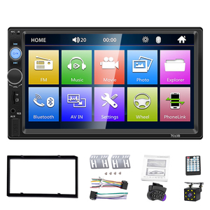 Universal Radio FM 7010B 7012B <span class=keywords><strong>7018B</strong></span> 2 Din coche MP5 jugador estéreo Oto Teyp enlace espejo 7 pulgadas MP5 jugador - Product Image 5