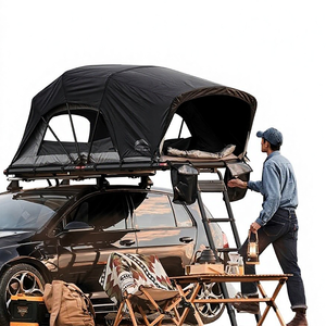 Tente de toit de voiture OEM double couche pour 2 personnes avec échelle, ouverture automatique rapide, résistante à la neige et à l'eau pour SUV/camion, toutes saisons - Product Image 1