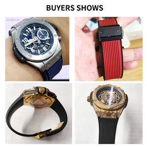 لساعة Ulysse <span class=keywords><strong>Nardin</strong></span> Big Bang الكلاسيكية الانصهار الذكية العصابات متوافقة مع 17 حزام ساعة مطاطي سوار سيليكون مع الوشم - Product Image 3