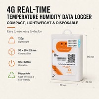 Registrador de Datos de Temperatura y Humedad Desechable 4G Global con Protocolo MQTT para Soluciones de Monitoreo de Carga
