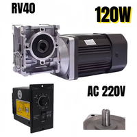 Motorreductor de tornillo sin fin PLC RV40 120W AC 220V con controlador 1350rpm al por mayor