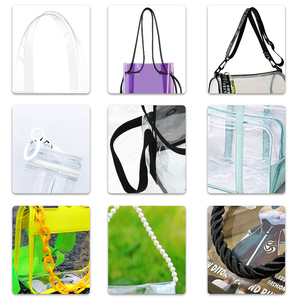 Logo personnalisé sac fourre-tout en PVC <span class=keywords><strong>transparent</strong></span> durable et réutilisable sac à provisions cosmétique étanche pour <span class=keywords><strong>cadeau</strong></span> et utilisation promotionnelle - Product Image 5