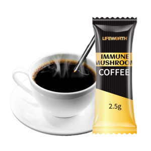 Lifeworth Vente en gros Adaptogène Café aux champignons <span class=keywords><strong>Ganoderma</strong></span> Champignon instantané Poudre de café Lion's Mane en vrac - Product Image 6