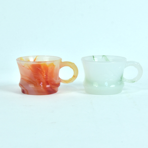Obral besar cangkir teh kaca batu akik alami cangkir kerajinan penyembuhan kopi tradisional cangkir Carnelian kerajinan kristal untuk dekorasi rumah - Product Image 3