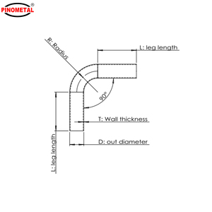 Nhà máy tùy chỉnh 90 độ khuỷu tay ống xả phụ kiện Titan trục gá uốn cong - Product Image 6